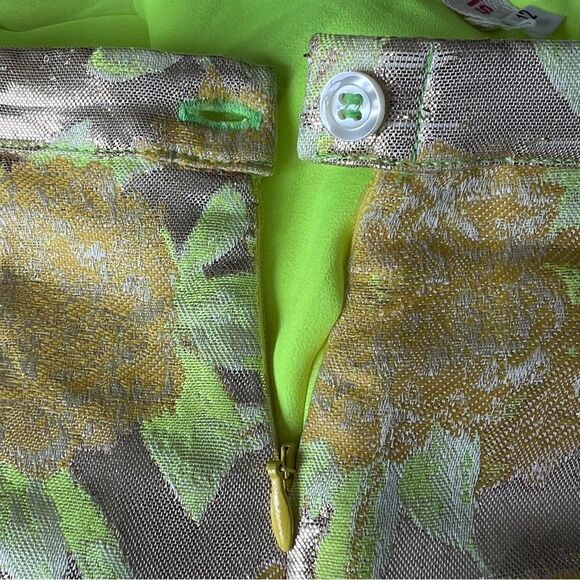 ANNE KURRIS High Belgium Designer Floral Mini Skirt Size 12 - Picture 6 of 8